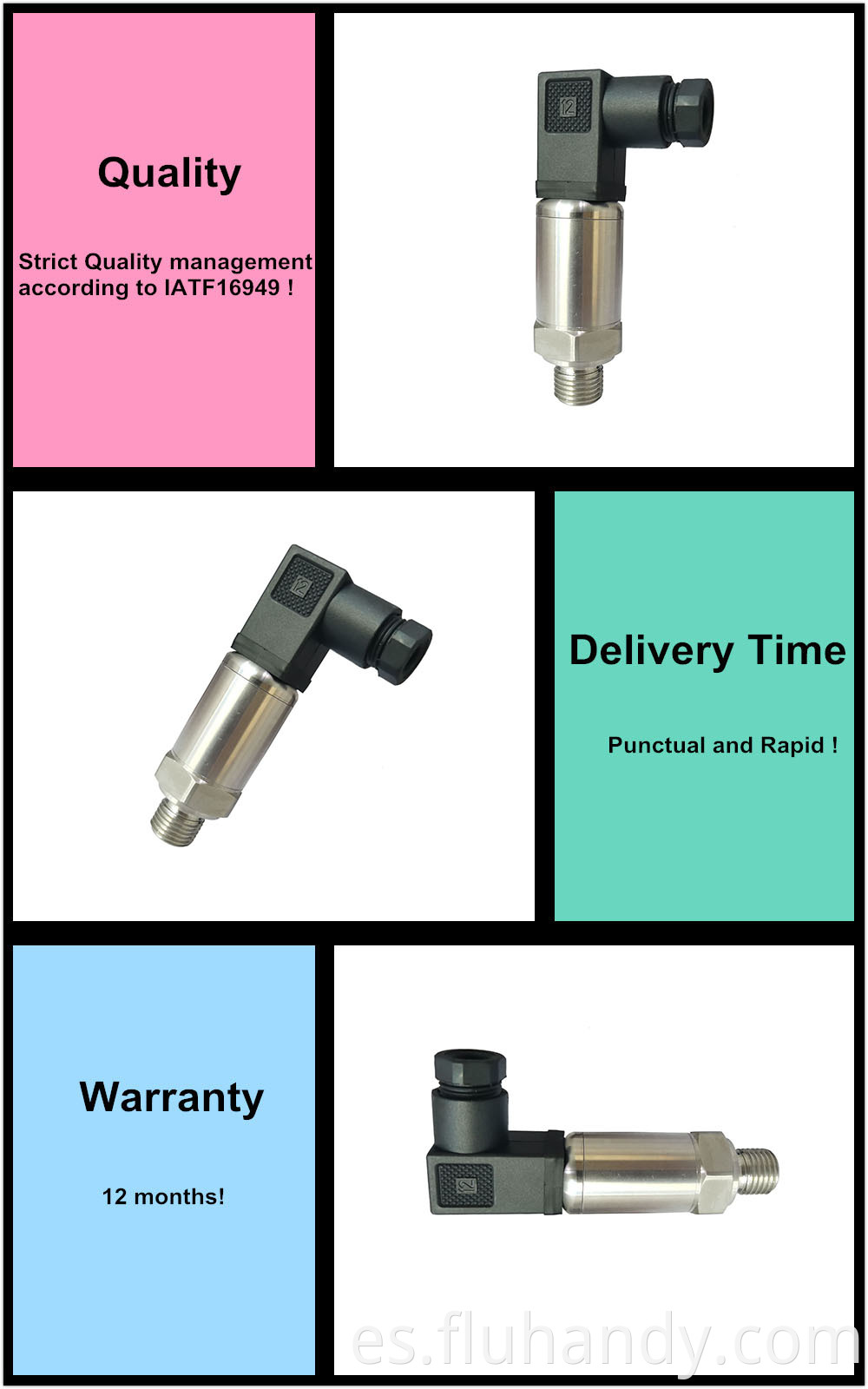 Injection molding machine pressure transmitter